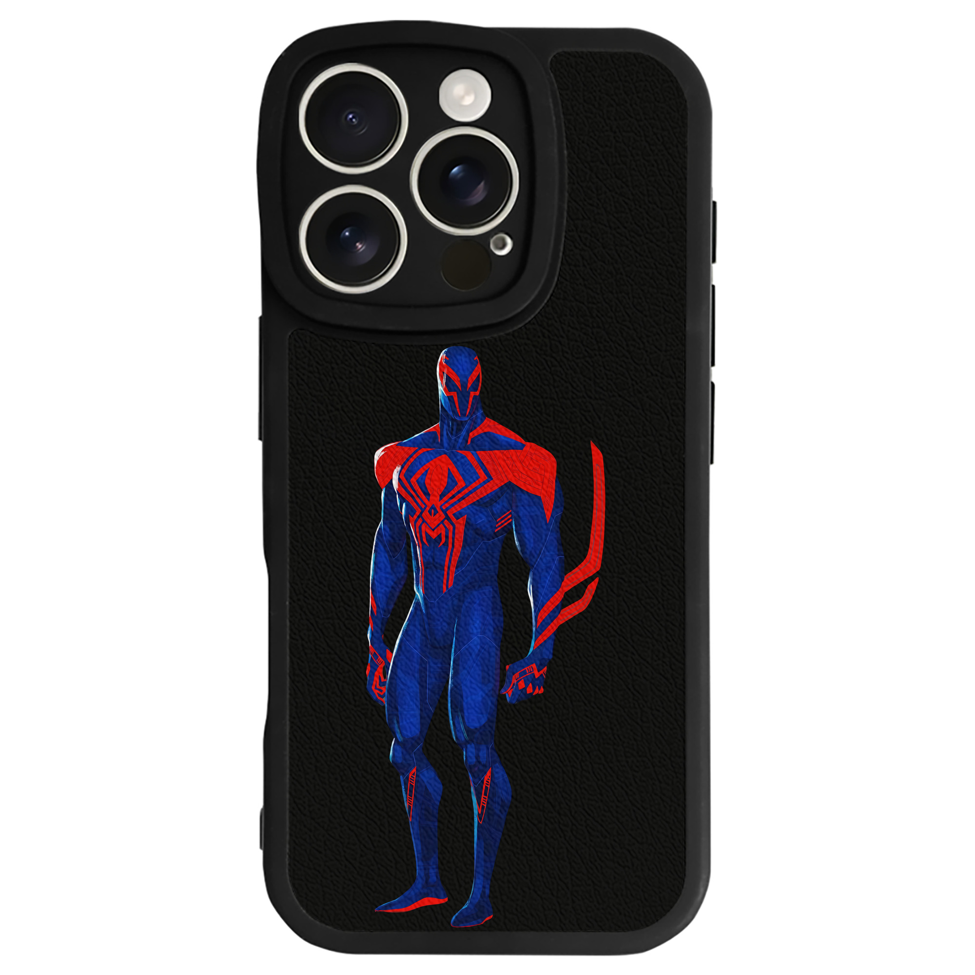 （画像用） Spider Man スパイダーマン 【iPhone 16シリーズ対応】シリコンスマホケース（レザー調） 材質：シリコン